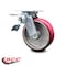 Service Caster 6 Inch Poly on Aluminum Swivel Caster with Roller Bearing and Total Lock Brake SCC-TTL30S620-PAR - alternate 3